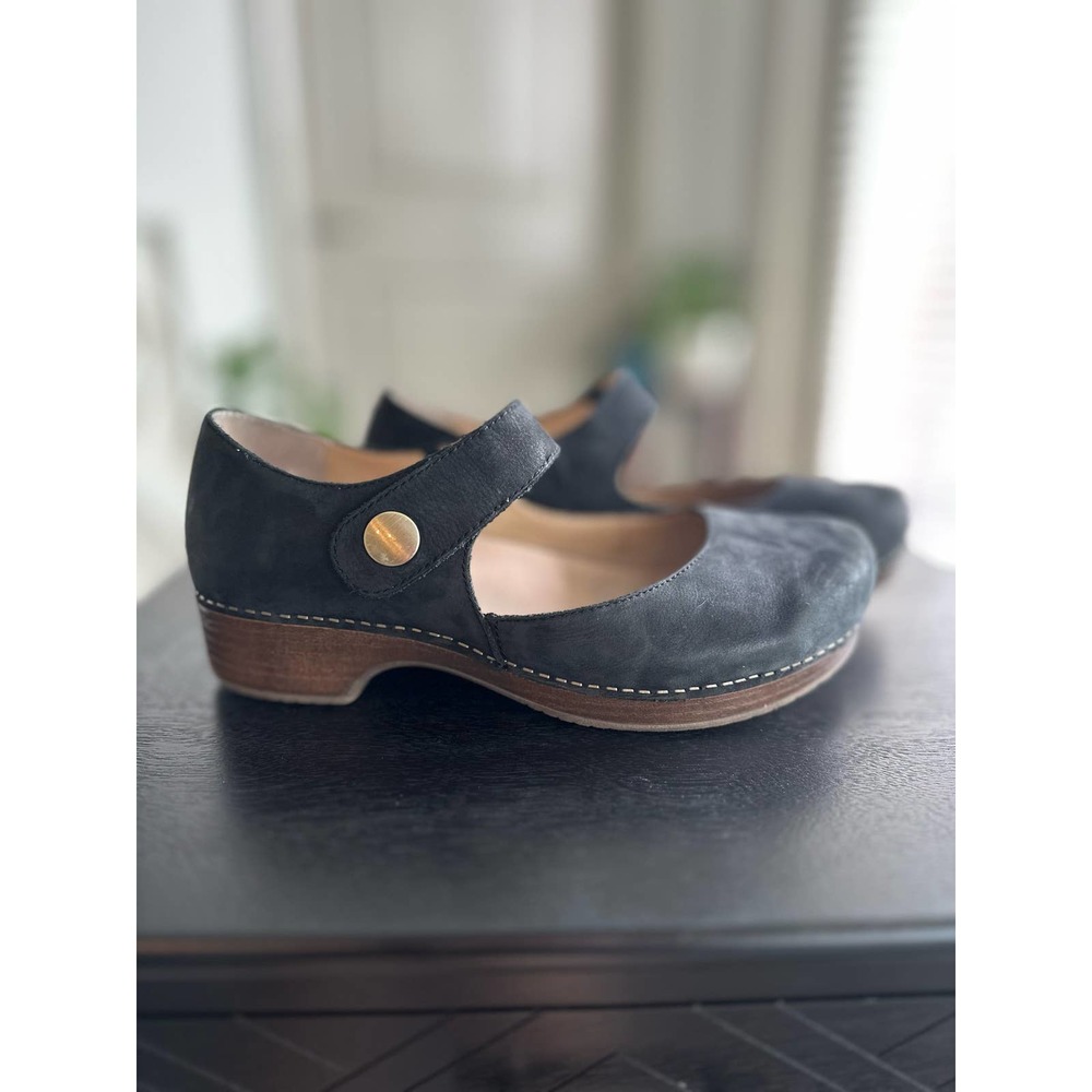 Dansko Burnished Nubuck Beatrice Mary Jane Clog Sz 42 (11.5)